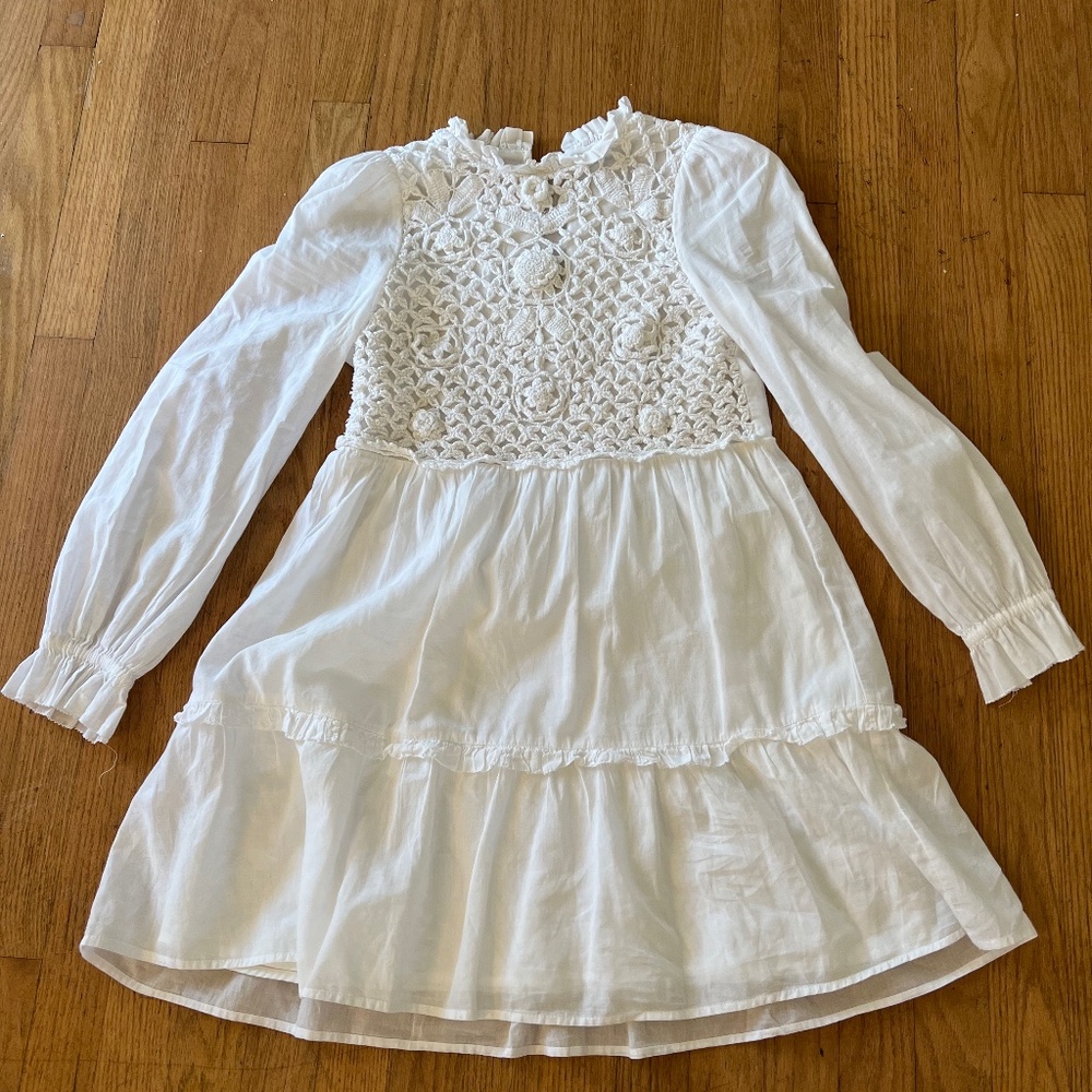Saylor white dress with nice design on the top size XS